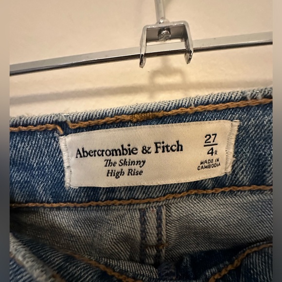 Abercrombie and ditch skinny straight jeans size 27 - Picture 3 of 3